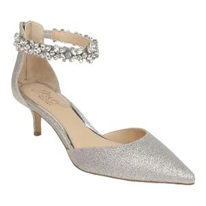 JEWEL BADGLEY MISCHKA Women's Robles Evening Pumps in silver